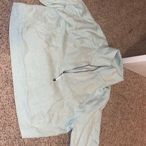 Lululemon scuba oversized funnel neck half zip size XL/XXL color Heathered Mint